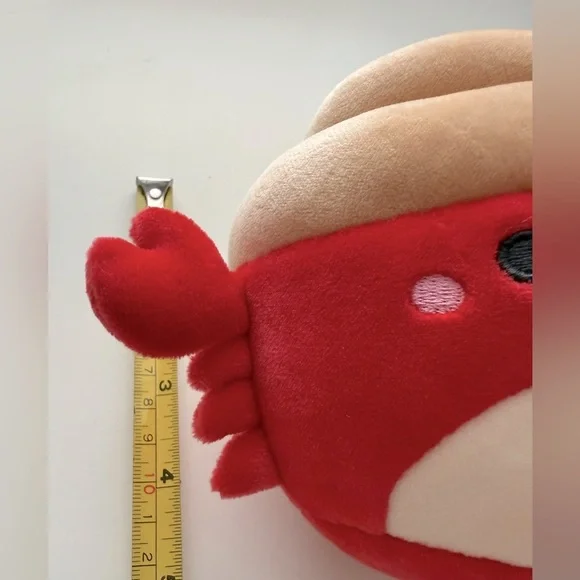 Squishmallows Red and Tan Crab Plush - Picture 4 of 5